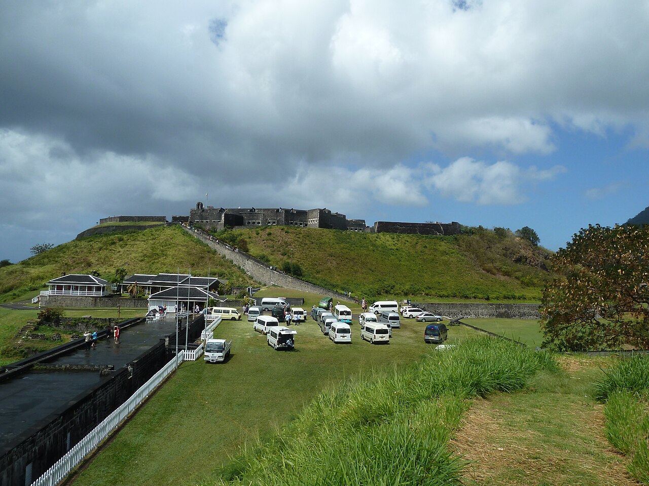 The approach to Brimstone Hill Fortress National Park