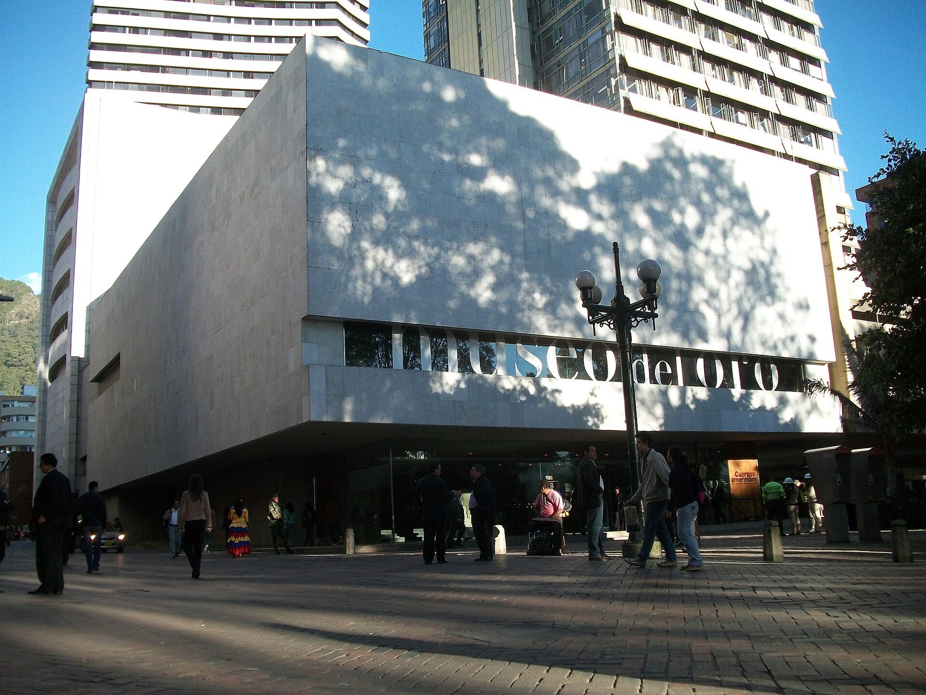 The entrance to the Museo del Oro on Calle 16, beside Parque de Santander in central Bogotá