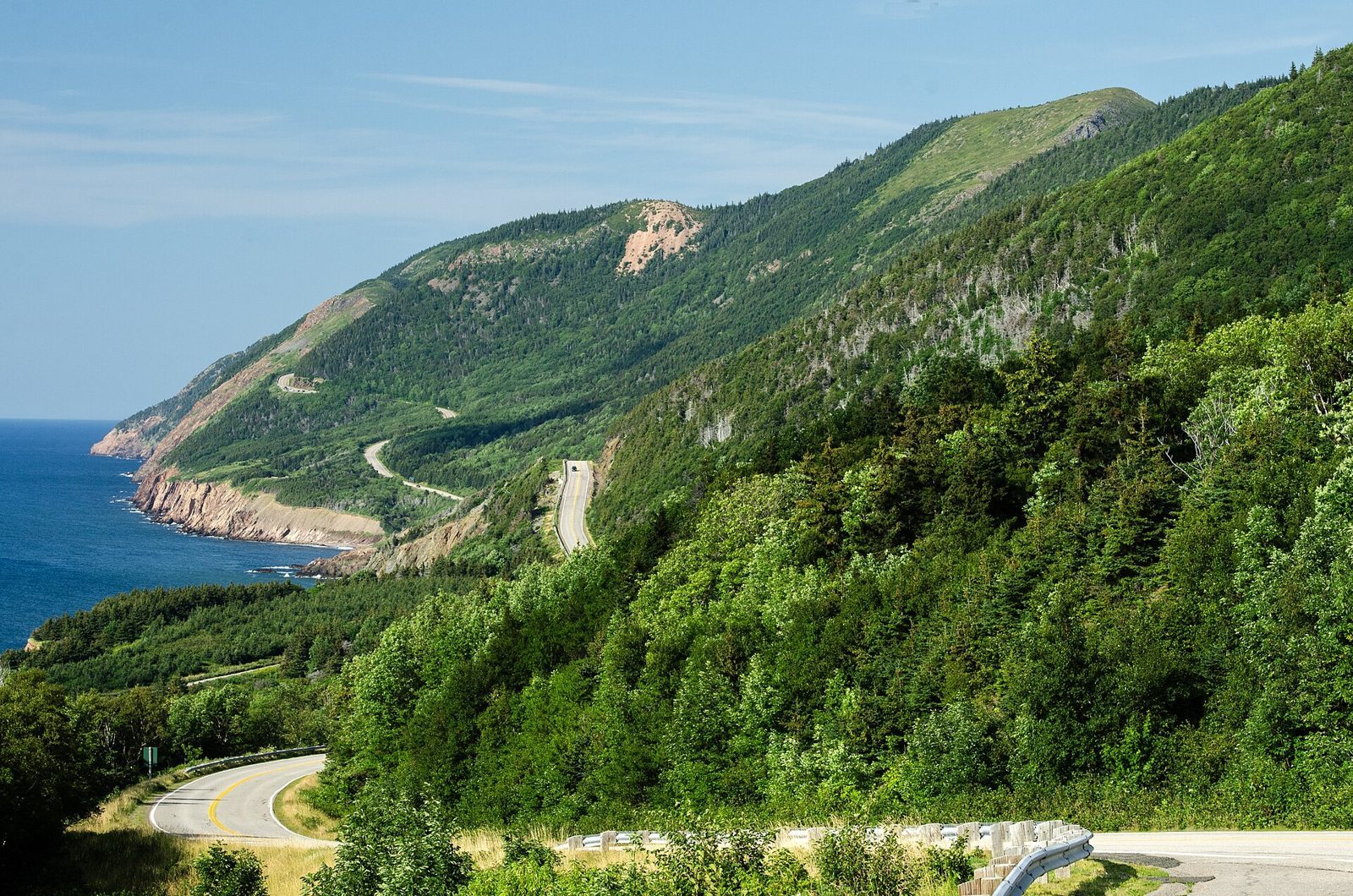 Cabot Trail on the western coast of Cape Breton Highlands National Park