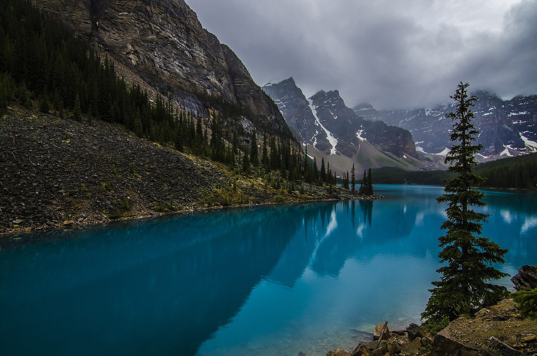 Moraine Lake and the Valley of the Ten Peaks in Banff National Park