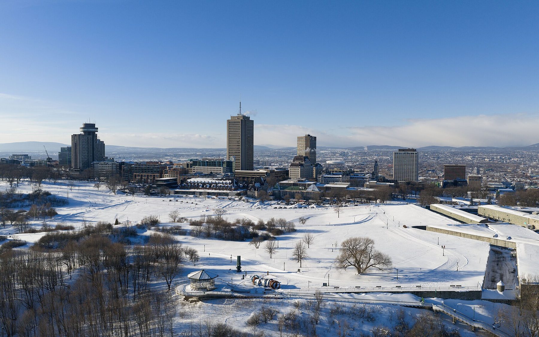 Quebec City skyline in January 2026